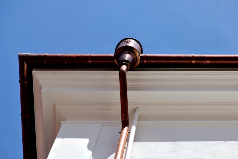 Copper Downspout Installation